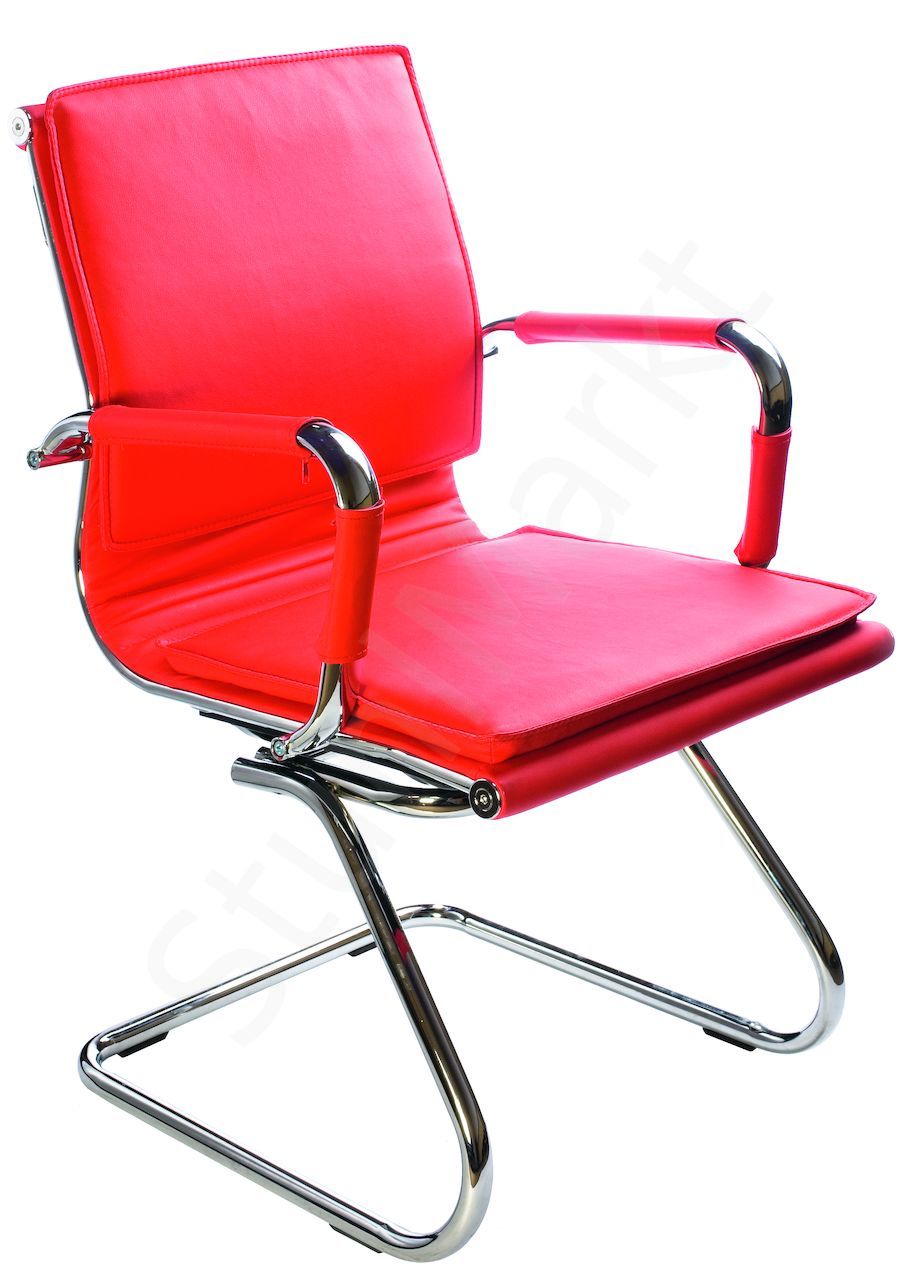 Конференц-кресло Бюрократ 993 Low V Красный