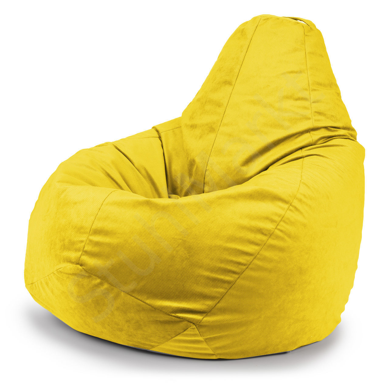 Бескаркасное кресло-мешок Vellut Yellow
