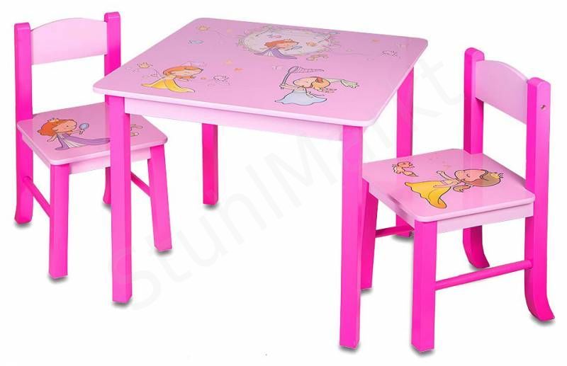  Стол детский +2 стула Бюрократ KIDSET-01/PRINC 5268