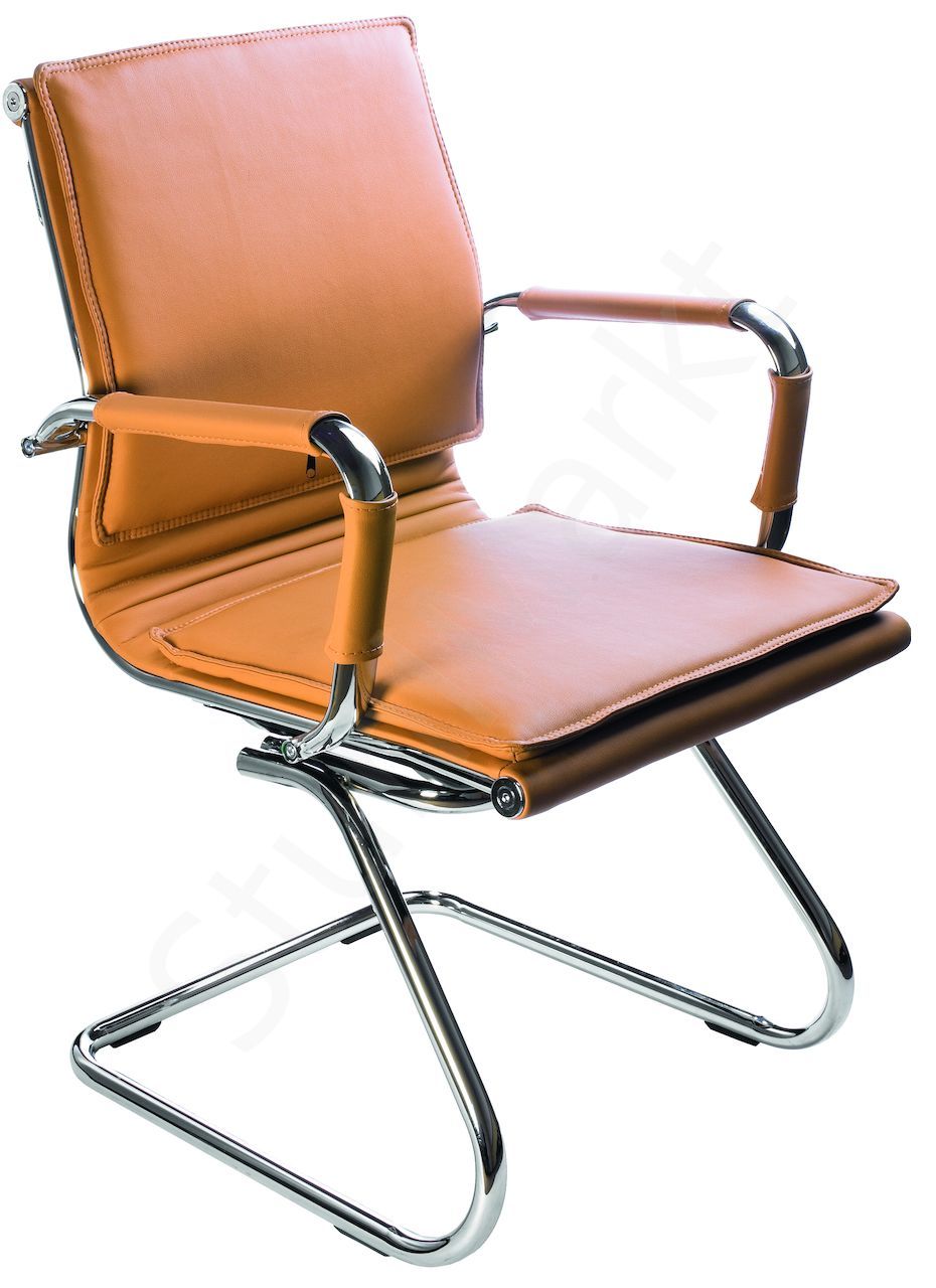 Конференц-кресло Бюрократ 993 Low V Светло-коричневый
