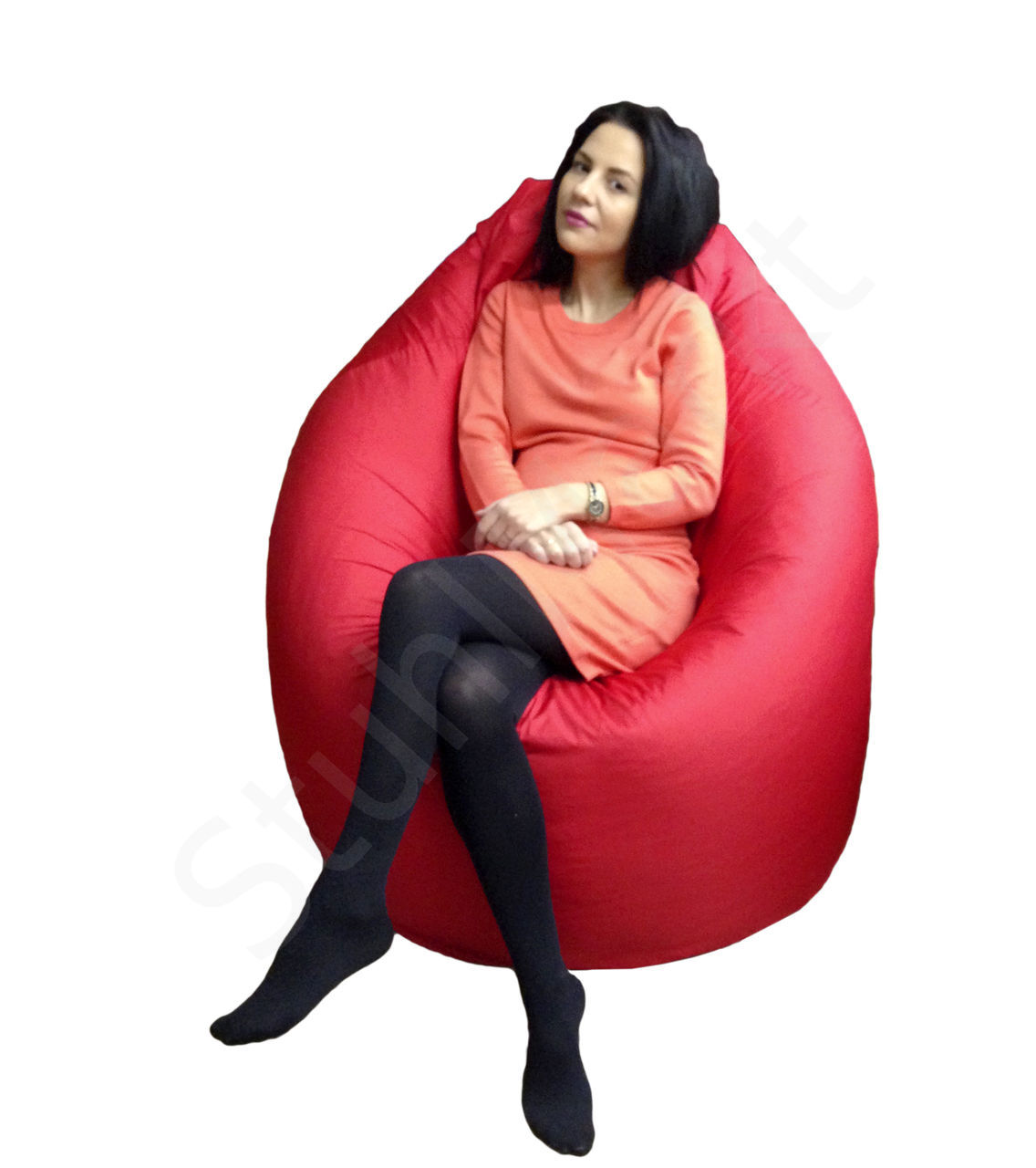Бескаркасное кресло-мешок Comedy Red