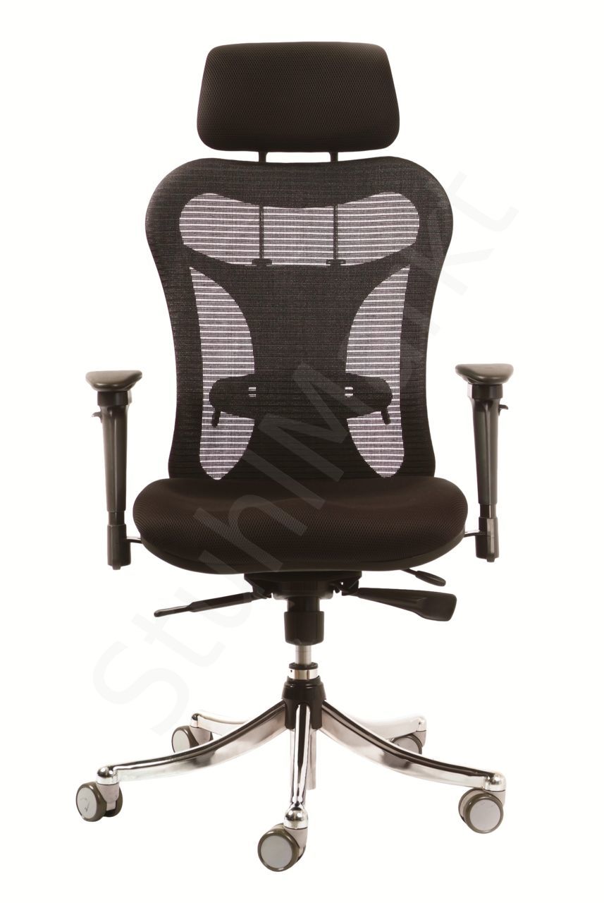 кресло для компьютера с сетчатой спинкой