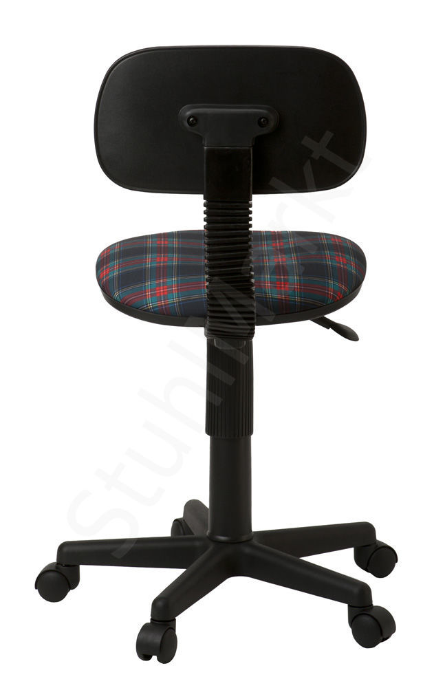 Офисное кресло для персонала CH-201NX коричневый клетка шотландка 4169